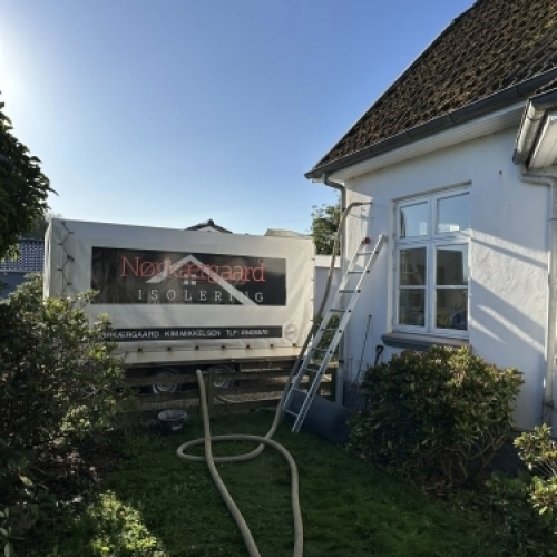 Udvendig isolering på privat hus