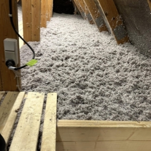 Isoleringsprojekt på loft