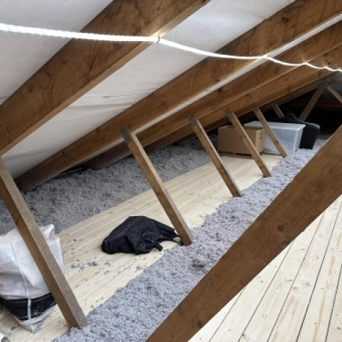Isolering på loft