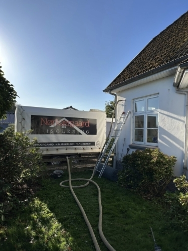 Udvendig isolering på privat hus